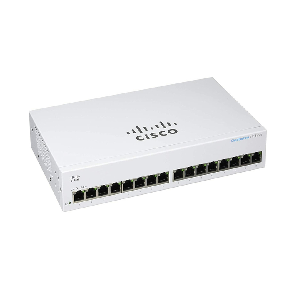 SWITCH (สวิตซ์)  CISCO CBS110 UNMANAGED 16-PORT GE (CBS110-16T-EU)