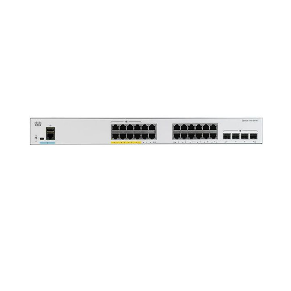 SWITCH (สวิตซ์) CISCO CATALYST 1000 24 PORT GE, 4X10G SFP (C1000-24T-4X-L)