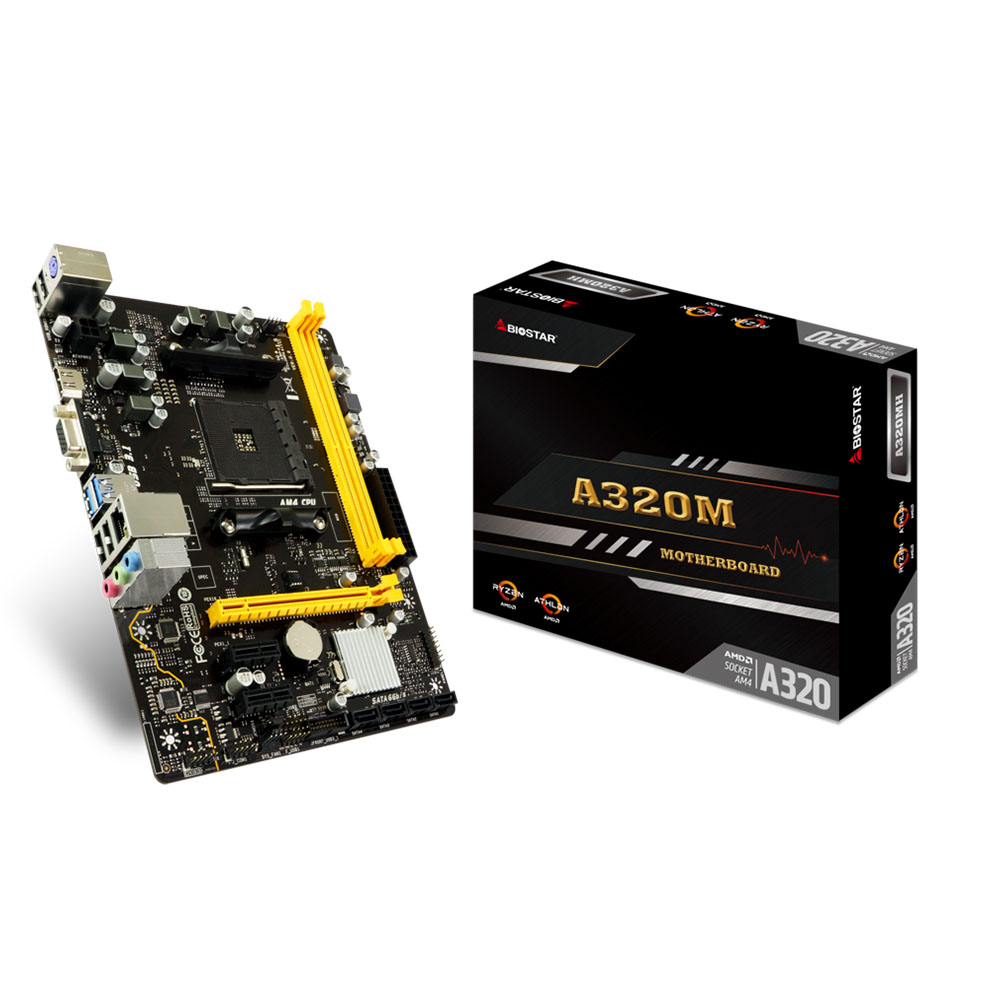 MAINBOARD (เมนบอร์ด) AM4 BIOSTAR A320MH