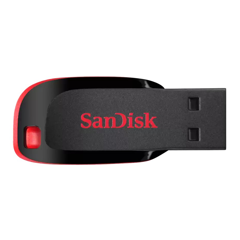 128 GB FLASH DRIVE (แฟลชไดร์ฟ) SANDISK CRUZER BLADE (SDCZ50-128G-B35)