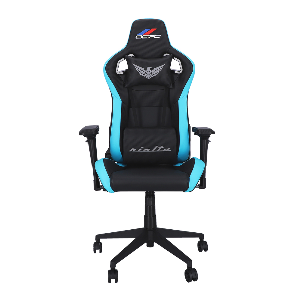GAMING CHAIR (เก้าอี้เกมมิ่ง) OCPC RIALTA (OC-GC-RIA-BL) (BLACK-BLUE) (สินค้าต้องประกอบก่อนใช้งาน)