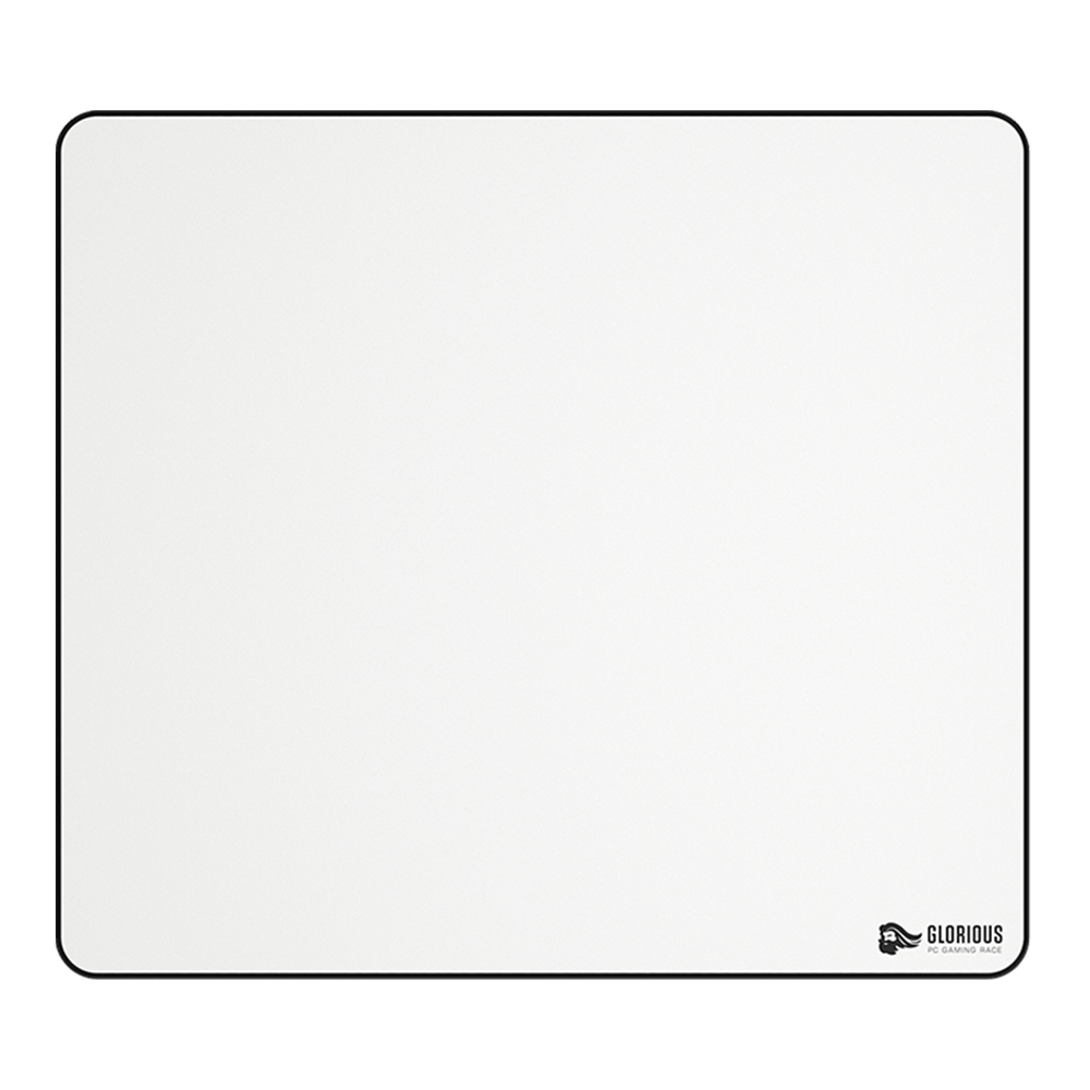 MOUSE PAD (เมาส์แพด) GLORIOUS STITCH CLOTH MOUSEPAD (WHITE) (XL SLIM) (410 x 460 x 2mm)
