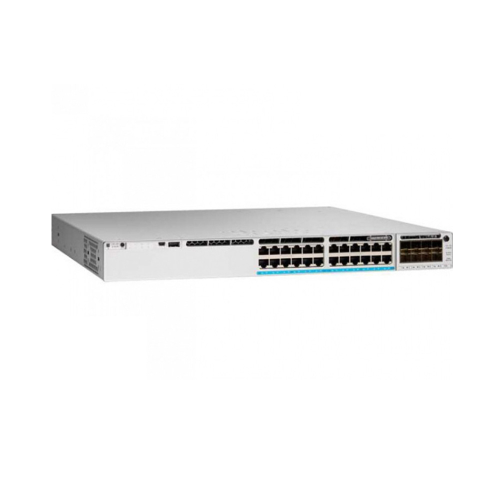SWITCH (สวิตซ์) CISCO CATALYST 9300L 24P POE, NETWORK ESSENTIALS, 4X1G UPLINK (C9300L-24P-4G-E)
