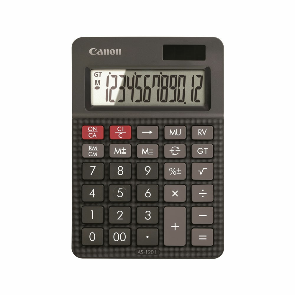 CALCULATOR (เครื่องคิดเลข) CANON AS-120 ll (BLACK)