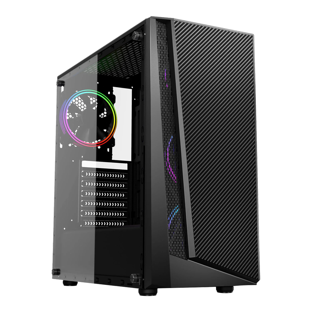 CASE (เคส) PLENTY G15 (BLACK) (ATX)