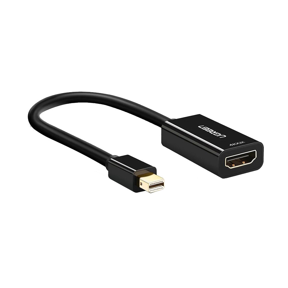 CONVERTER (อุปกรณ์แปลงสัญญาณ) UGREEN MINI DP TO HDMI FEMALE 2Kx4K [40360]