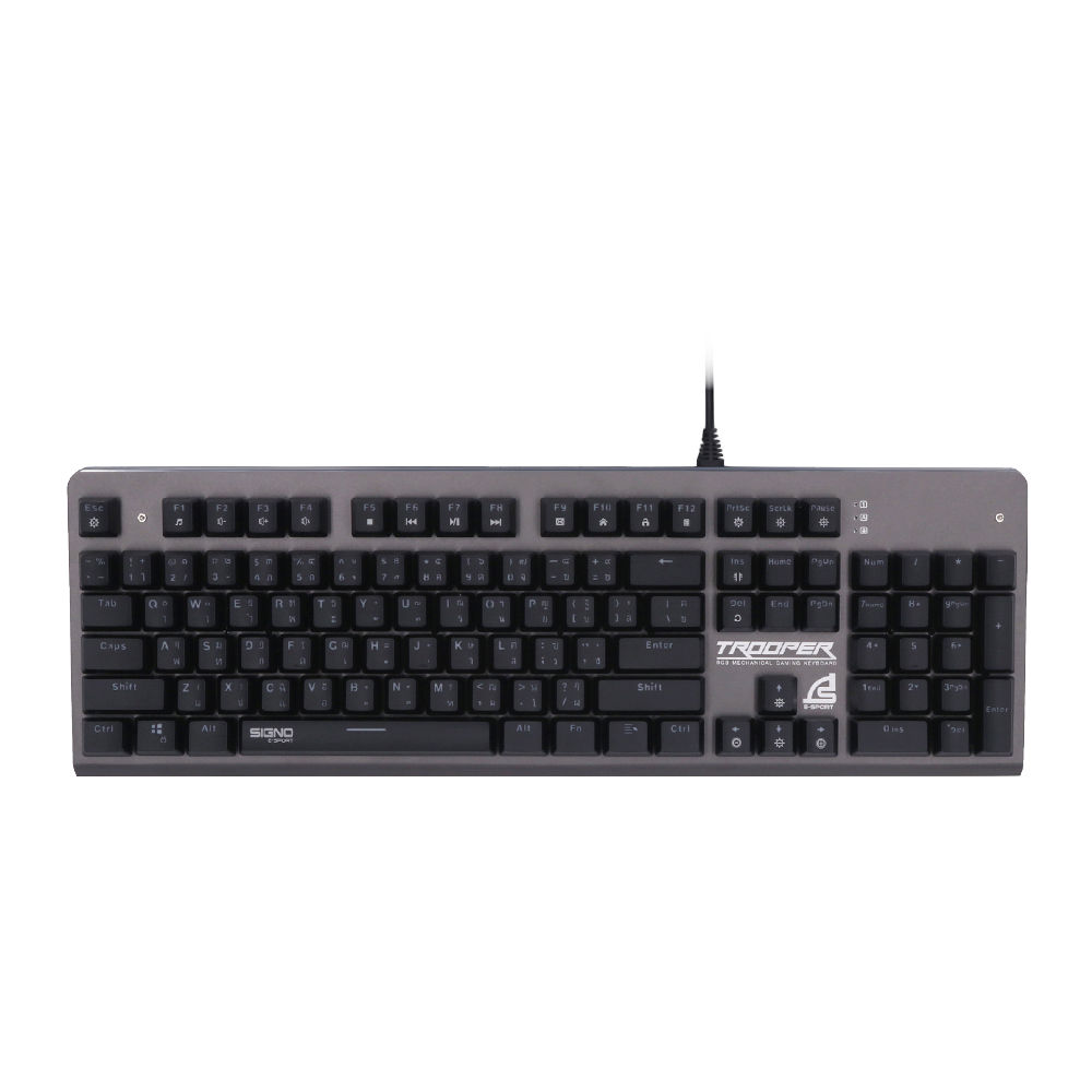 KEYBOARD (คีย์บอร์ด) SIGNO KB-771 TROOPER (RED OPTICAL SWITCH) (RGB LED) (EN/TH)