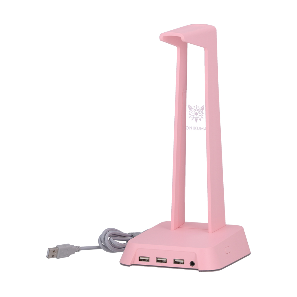 HEADSET STAND (ที่แขวนหูฟัง) ONIKUMA YAMA RGB (PINK)