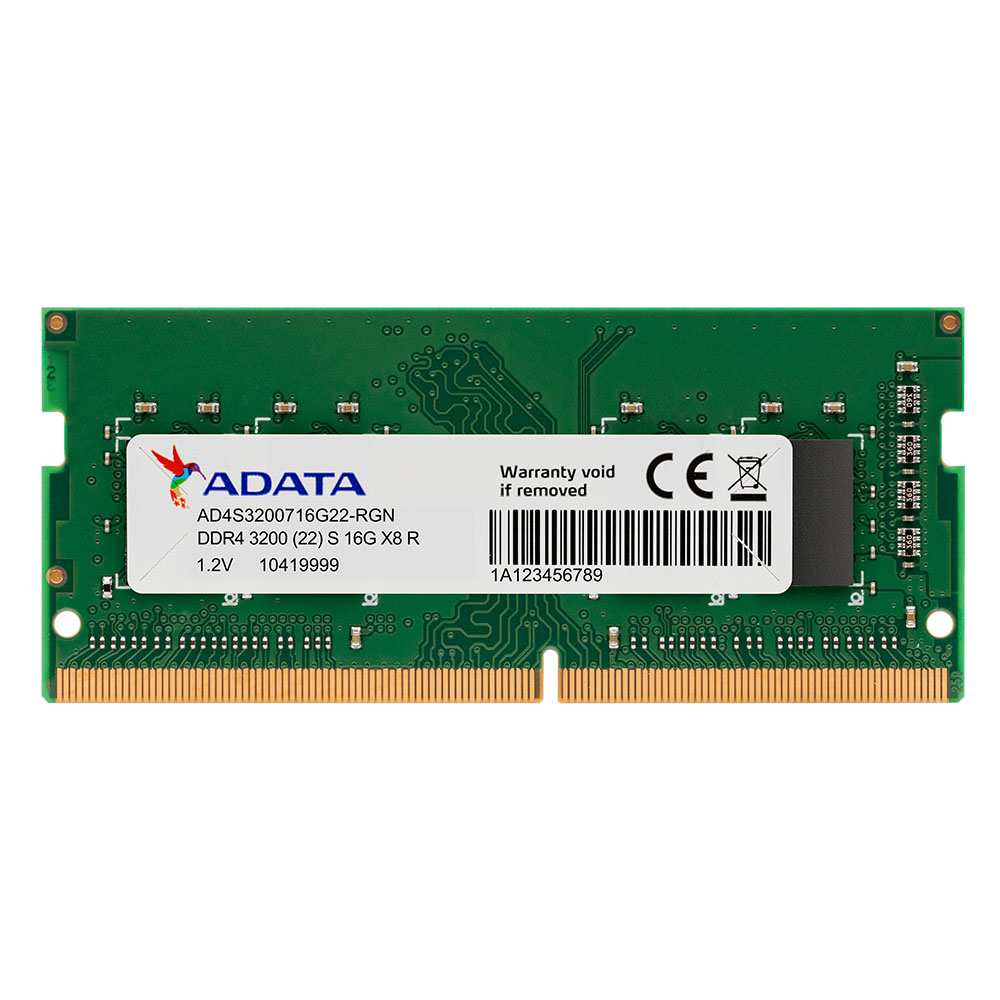 8GB (8GBx1) DDR4 3200MHz RAM NOTEBOOK (หน่วยความจำโน้ตบุ๊ค) ADATA PREMIER (AD4S32008G22-RGN)