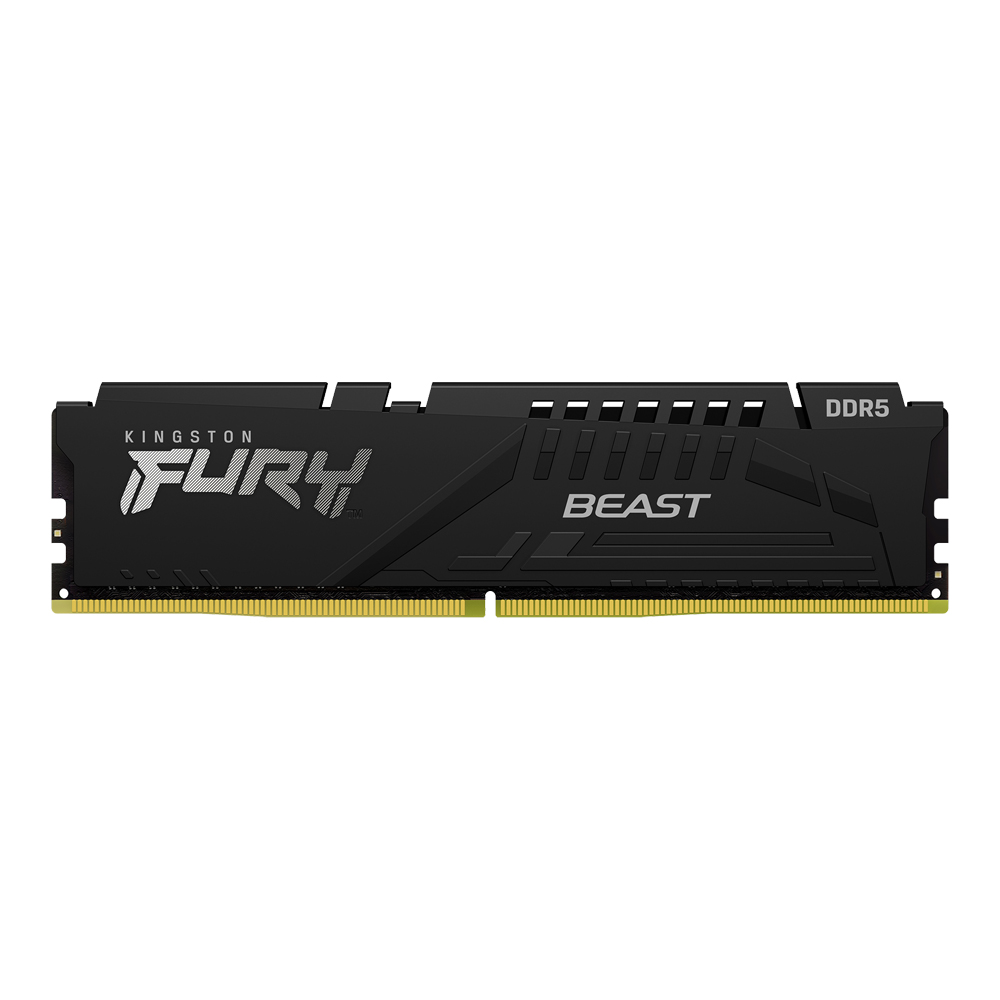 16GB (16GBx1) DDR5 5200MHz RAM (หน่วยความจำ) KINGSTON FURY BEAST DDR5 (BLACK) (KF552C40BB-16)
