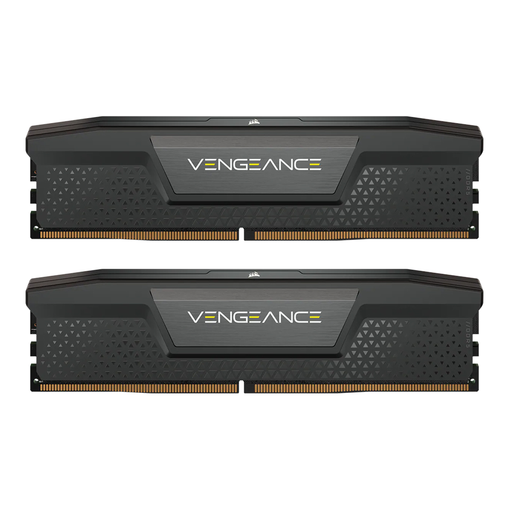 32GB (16GBx2) DDR5 5200MHz RAM (หน่วยความจำ) CORSAIR VENGEANCE DDR5 (INTEL XMP) (BLACK) (CMK32GX5M2B5200C40)