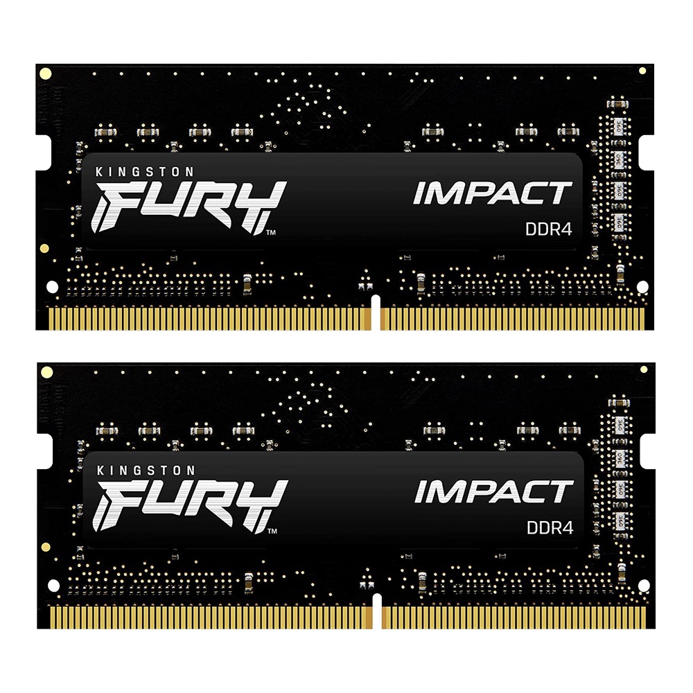 16GB (8GBx2) DDR4 2666MHz SO-DIMM RAM (หน่วยความจำ) KINGSTON FURY IMPACT (KF426S15IBK2/16)