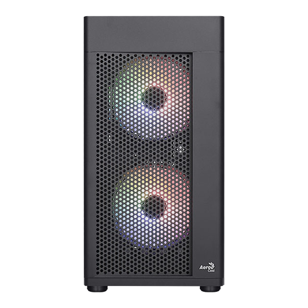 CASE (เคส) AEROCOOL HEXFORM (BLACK) (HEXFORM-G-BK-V2) (MICRO-ATX)