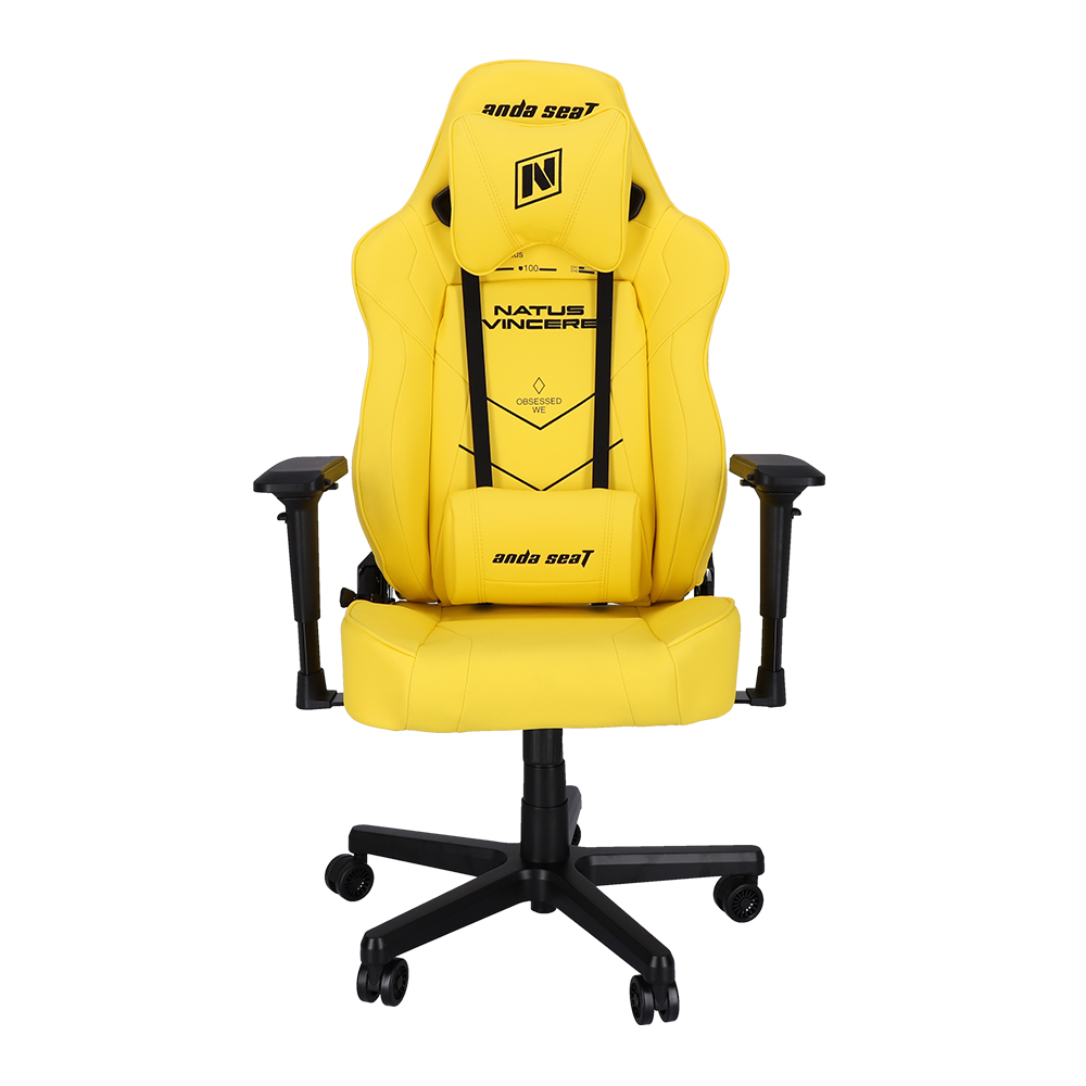 GAMING CHAIR (เก้าอี้เกมมิ่ง) ANDA SEAT NAVY TEAM SERIES (AD19-05-Y-PV) (YELLOW) (ASSEMBLY REQUIRED)