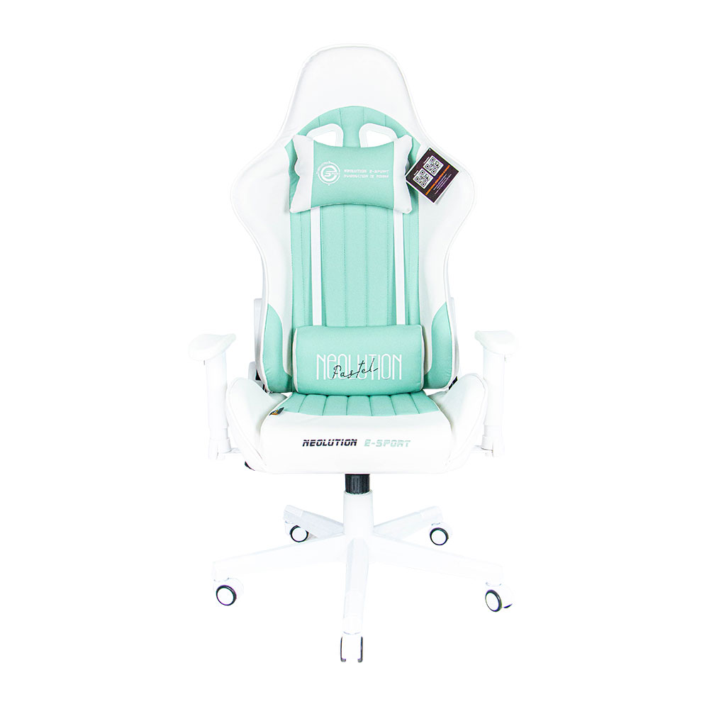 GAMING CHAIR (เก้าอี้เกมมิ่ง) NEOLUTION E-SPORT PASTEL COLOR GREEN WHITE (สินค้าต้องประกอบก่อนใช้งาน)