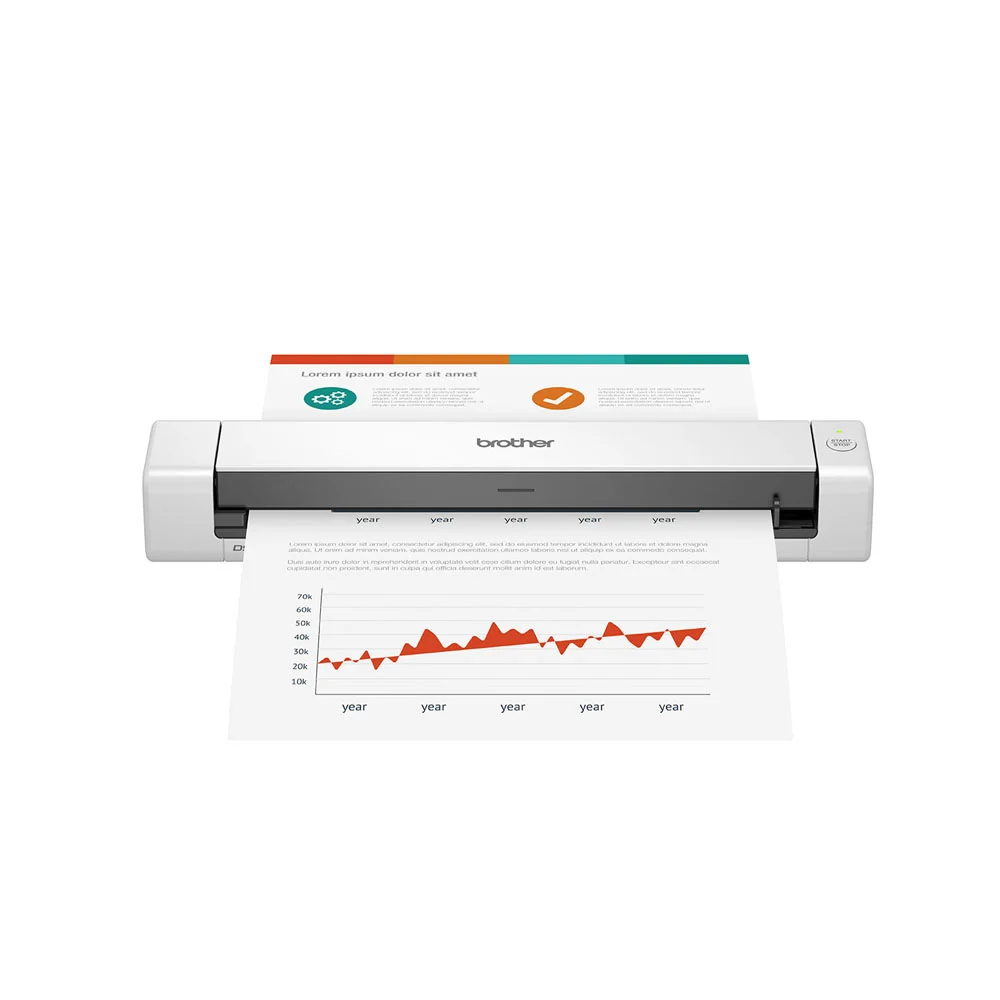 SCANNER (สแกนเนอร์) BROTHER DS-640 PORTABLE SCANNER 7.5PPM (DS-640) WHITE