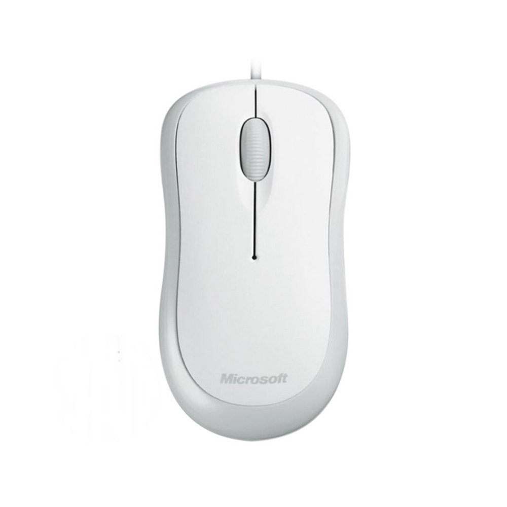 MOUSE (เมาส์) MICROSOFT BASIC OPTICAL (P58-00066) WHITE