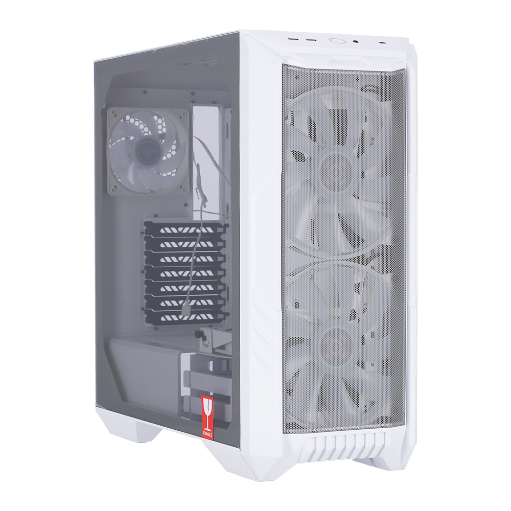CASE (เคส) COOLER MASTER HAF 500 (WHITE) (E-ATX)
