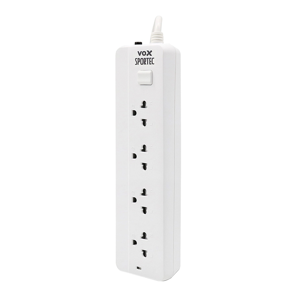 PLUG (ปลั๊กไฟ) VOX SPORTEC P140 - 4 SOCKET 1 SWITCH 3M (WHITE) (F5ST3-VS01-4101)