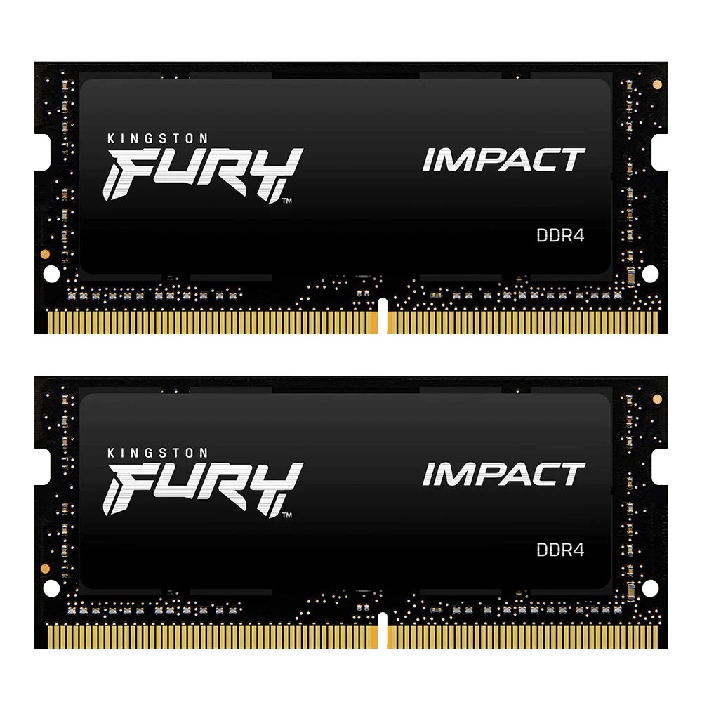 32GB (16GBx2) DDR4 3200MHz SO-DIMM RAM (หน่วยความจำ) KINGSTON FURY IMPACT (KF432S20IBK2/32)