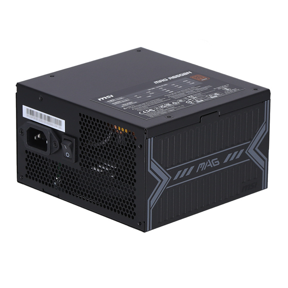 POWER SUPPLY (อุปกรณ์จ่ายไฟ) MSI MAG A650BN - 650W 80 PLUS BRONZE BLACK ATX