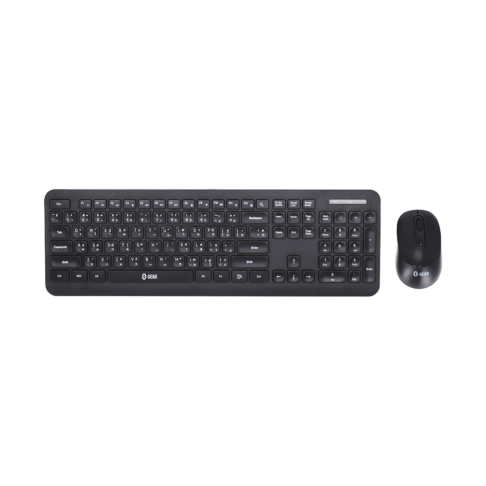 WIRELESS KEYBOARD & MOUSE (คีย์บอร์ดและเมาส์ไร้สาย) S-GEAR WIRELESS MOUSE & KEYBOARD MULTIMEDIA (MK-S110)