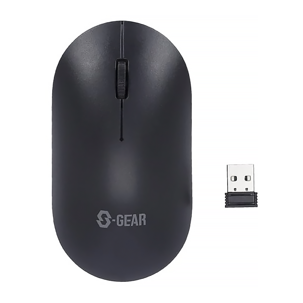 WIRELESS MOUSE (เมาส์ไร้สาย) S-GEAR COLORFUL WIRELESS MOUSE (BLACK) (MS-M401-BLACK)