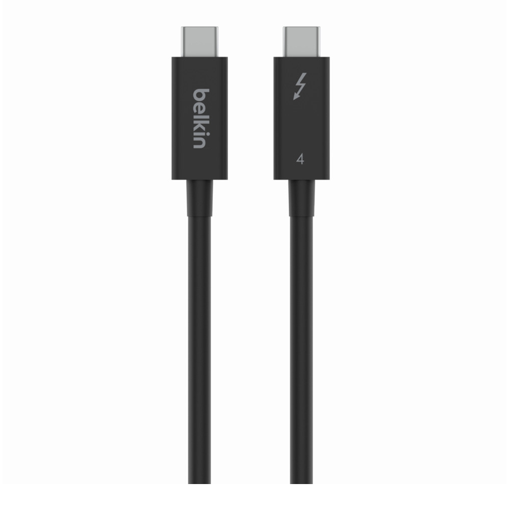 CABLE (สายจอมอนิเตอร์) BELKIN THUNDERBOLT 4 USB-C TO USB-C 4K (INZ003BT1MBK) 1 METER (BLACK)