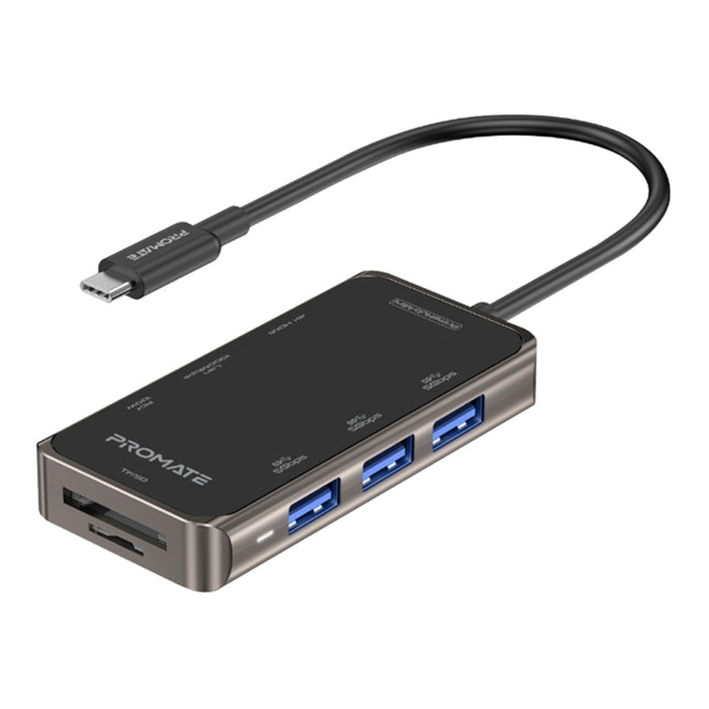 USB HUB (ยูเอสบีฮับ) PROMATE 8 IN 1 USB-C HUB PRIMEHUB-MINI