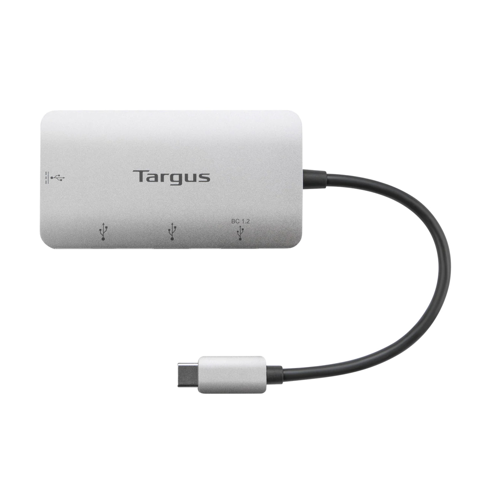 USB-C MULTIPORT ADAPTER (ยูเอสบีฮับ) TARGUS USB-C MULTI-PORT HUB WITH 2X USB-A AND 2X USB-C PORTS WITH 100W PD PASS-THRU (TGS-ACH228AP) GREY
