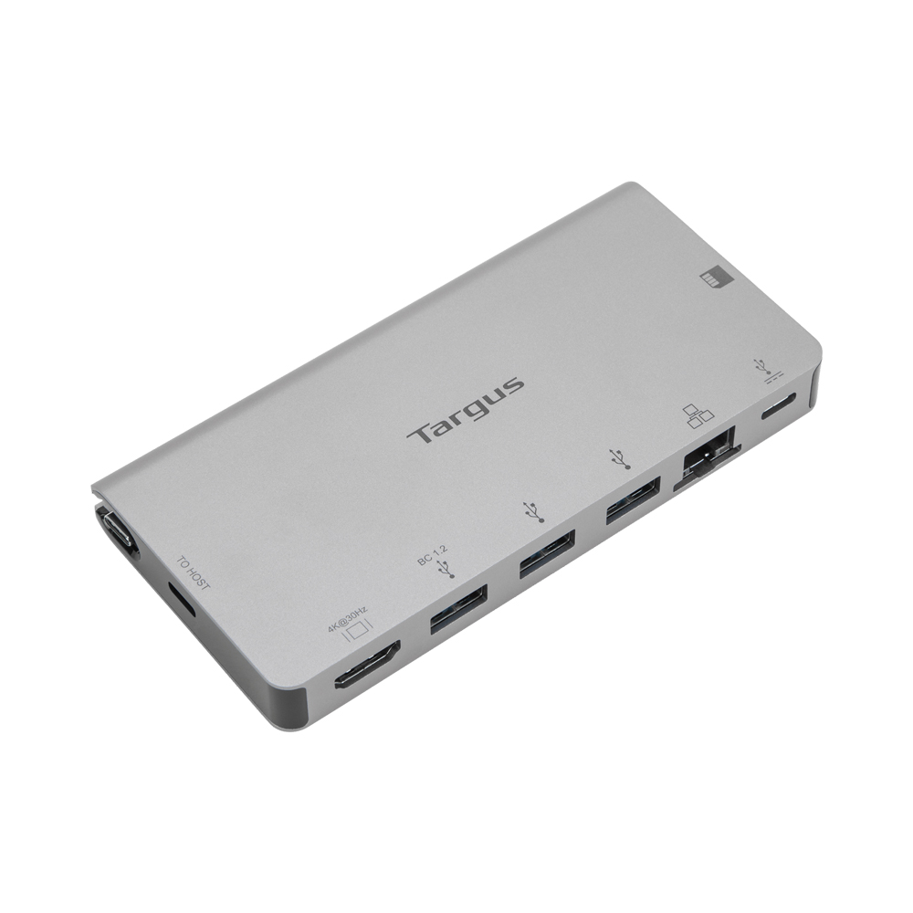 USB-C MULTIPORT ADAPTER (ยูเอสบีฮับ) TARGUS USB-C DP ALT MODE SINGLE VIDEO 4K HDMI DOCKING STATION  (TGS-DOCK414AP) GREY