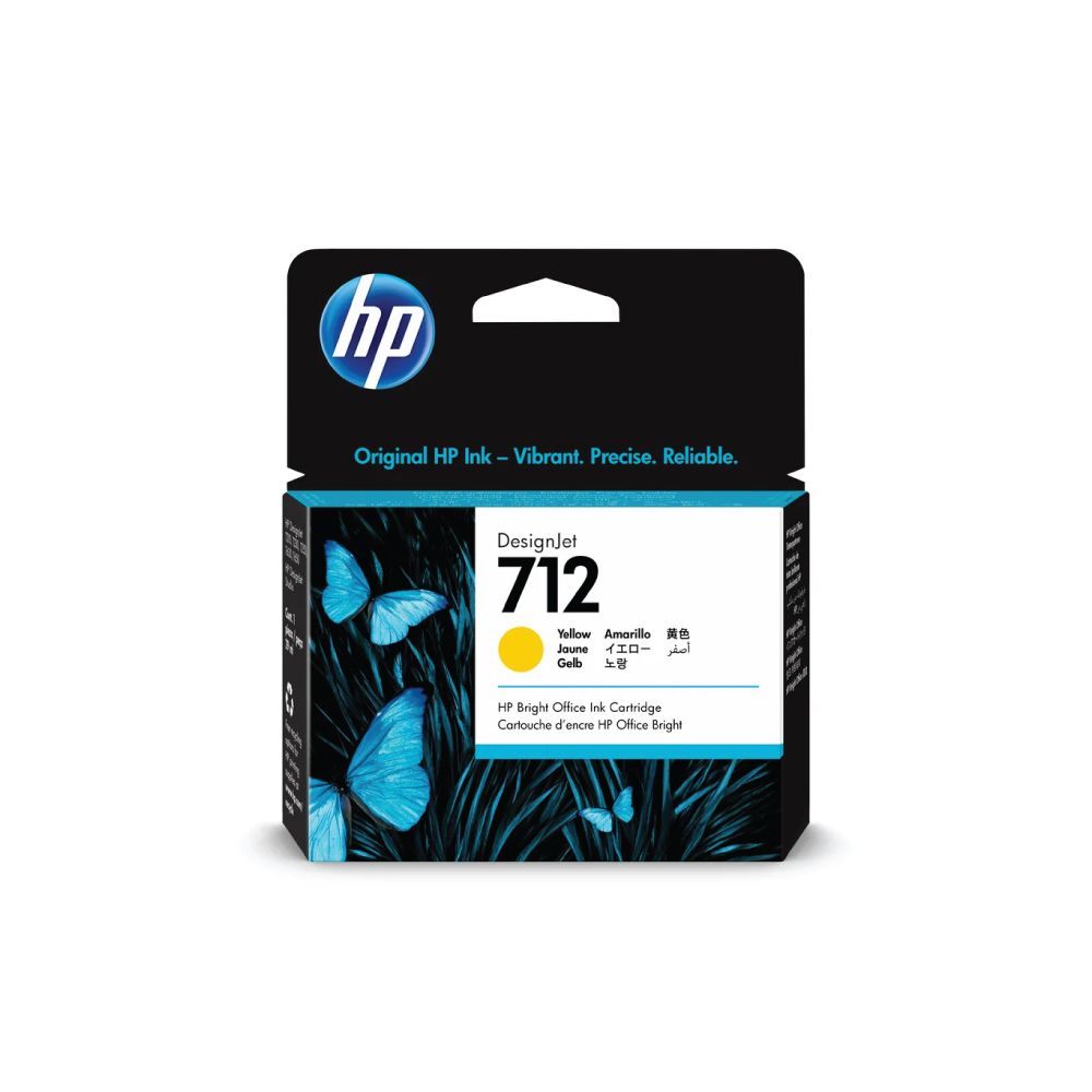 INK CARTRIDGE (ตลับหมึกสำหรับเครื่องพิมพ์) HP712 (3ED69A) (YELLOW)