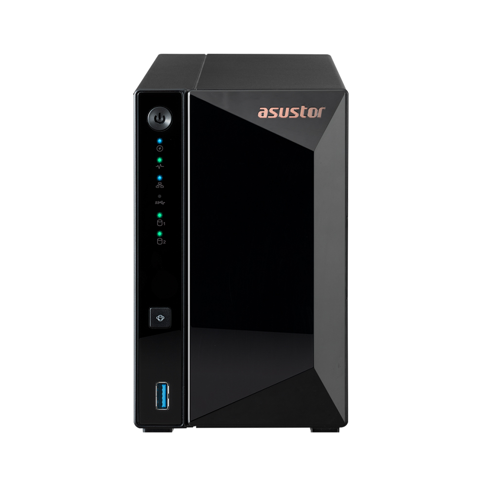 NAS (อุปกรณ์จัดเก็บข้อมูลบนเครือข่าย) ASUSTOR 2-BAY AS3302T REALTEK RTD1296,QUAD-CORE,1.4GHZ 2GB DDR4