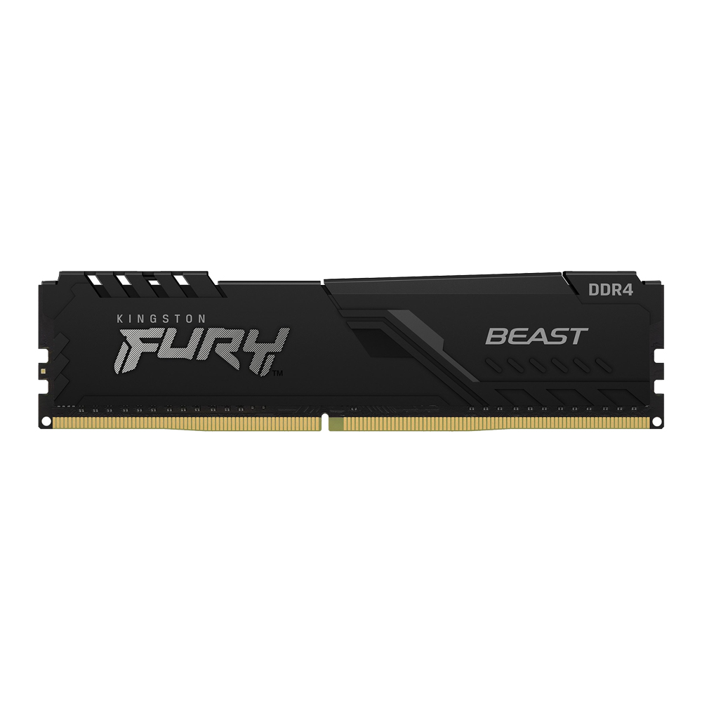 32GB (32GBx1) DDR4 3200MHz RAM (หน่วยความจำ) KINGSTON FURY BEAST DDR4 (BLACK) (KF432C16BB/32)