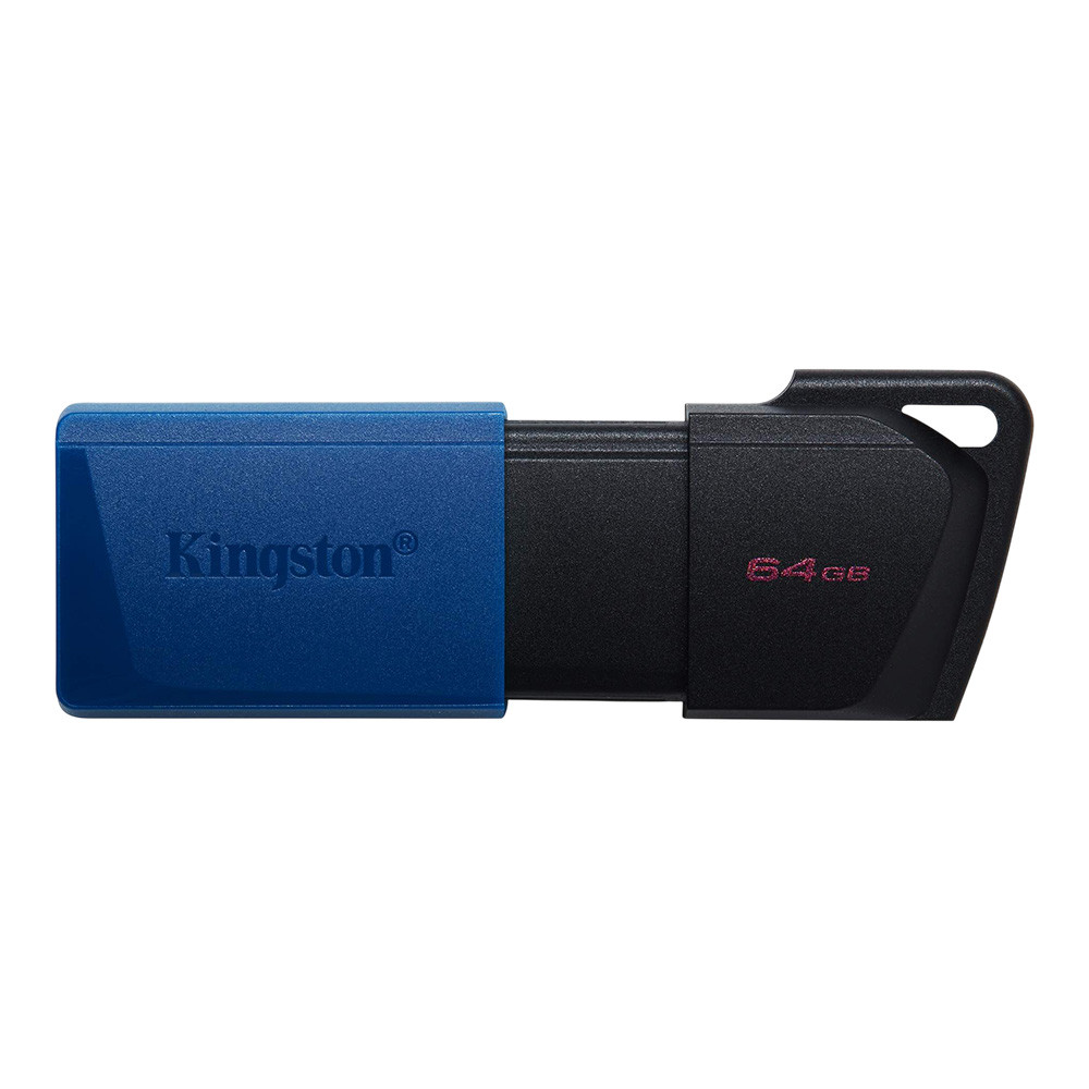 64 GB FLASH DRIVE (แฟลชไดร์ฟ) KINGSTON DATATRAVELER EXODIA M - USB 3.2 GEN 1 USB-A BLUE DTXM/64GB