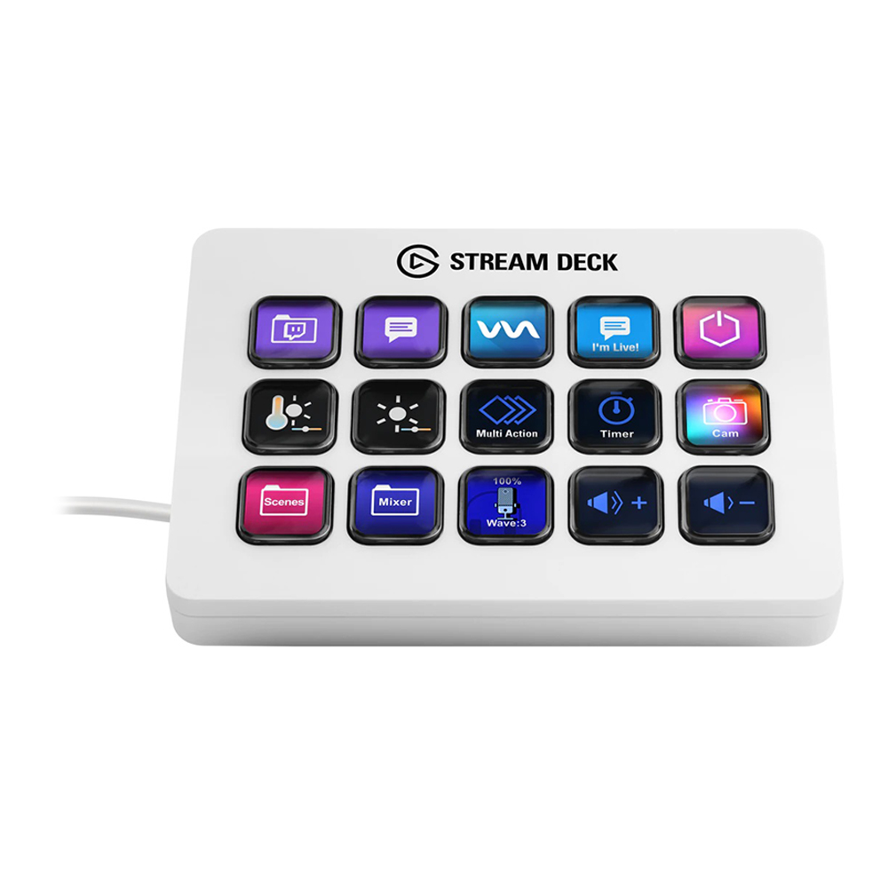 KEYPAD (แผงแป้นพิเศษ) ELGATO STREAM DECK MK.2 (WHITE) (10GBA9911)