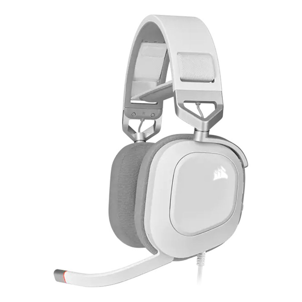 HEADSET (หูฟัง) CORSAIR HS80 RGB USB (WHITE) (CA-9011238-AP)