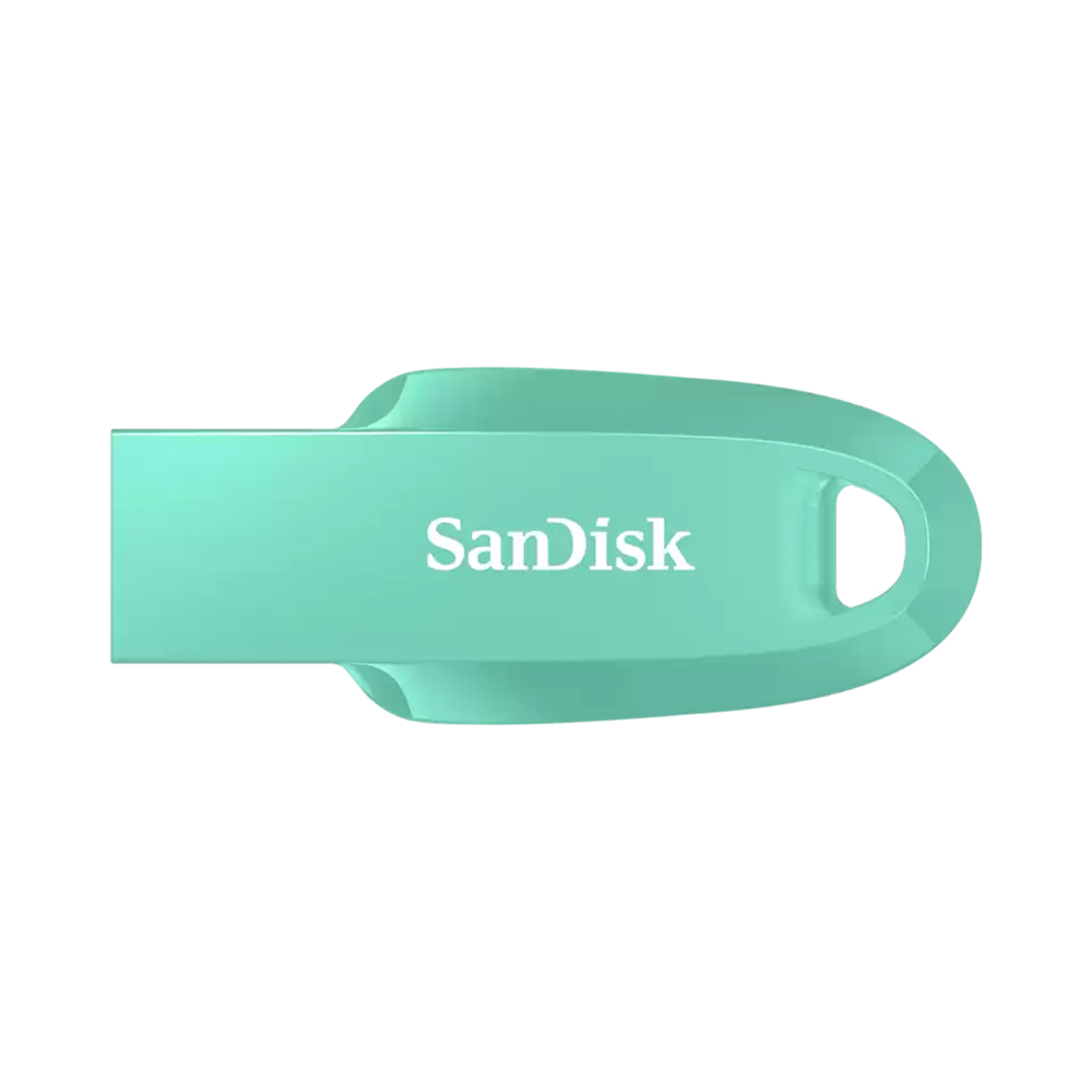 32 GB FLASH DRIVE (แฟลชไดร์ฟ) SANDISK ULTRA CURVE 3.2 FLASH DRIVE (GREEN) (SDCZ550-032G-G46G)