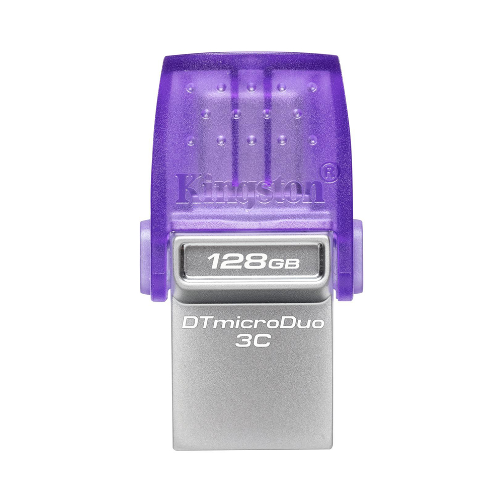 128 GB FLASH DRIVE (แฟลชไดร์ฟ) KINGSTON DATATRAVELER MICRODUO 3C (DTDUO3CG3/128GB)