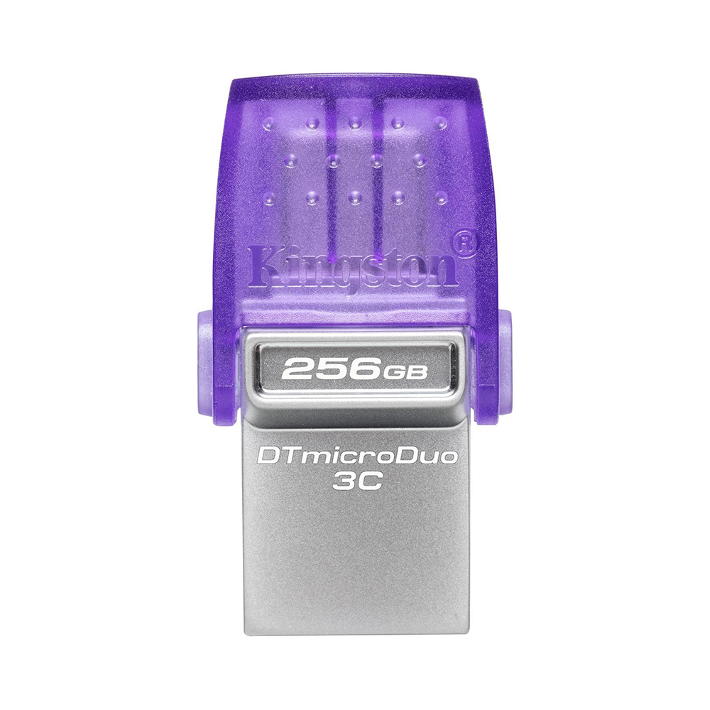 256 GB FLASH DRIVE (แฟลชไดร์ฟ) KINGSTON DATATRAVELER MICRODUO 3C (DTDUO3CG3/256GB)