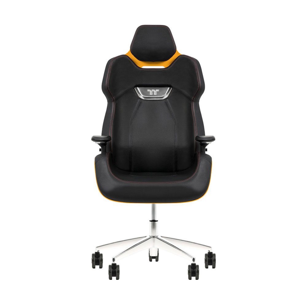 GAMING CHAIR (เก้าอี้เกมมิ่ง) THERMALTAKE ARGENT E700 REAL LEATHER (GGC-ARG-BYLFDL-01) (SANGA YELLOW) (สินค้าต้องประกอบก่อนใช้งาน)