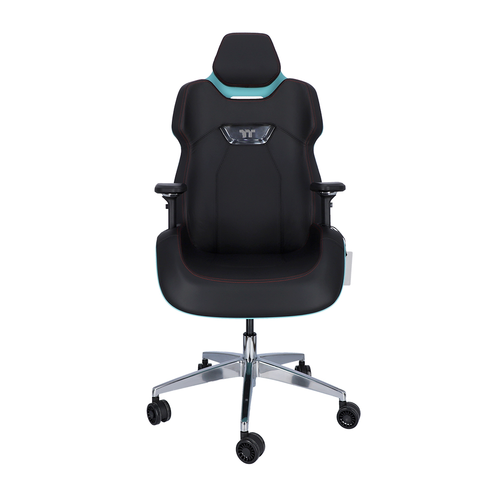 GAMING CHAIR (เก้าอี้เกมมิ่ง) THERMALTAKE ARGENT E700 REAL LEATHER (GGC-ARG-BTLFDL-01) (TURQUOISE) (สินค้าต้องประกอบก่อนใช้งาน)