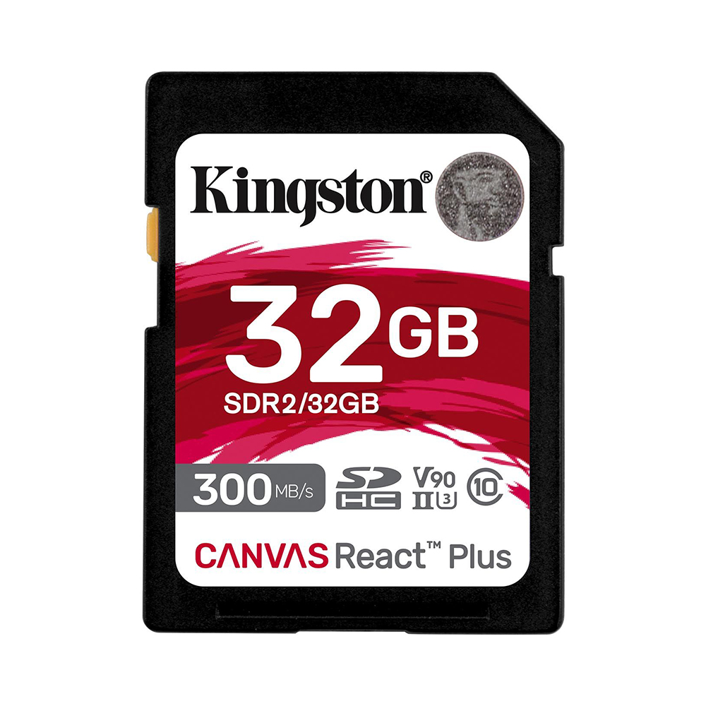 32 GB SD CARD (เอสดีการ์ด) KINGSTON CANVAS REACT PLUS (SDR2/32GB)