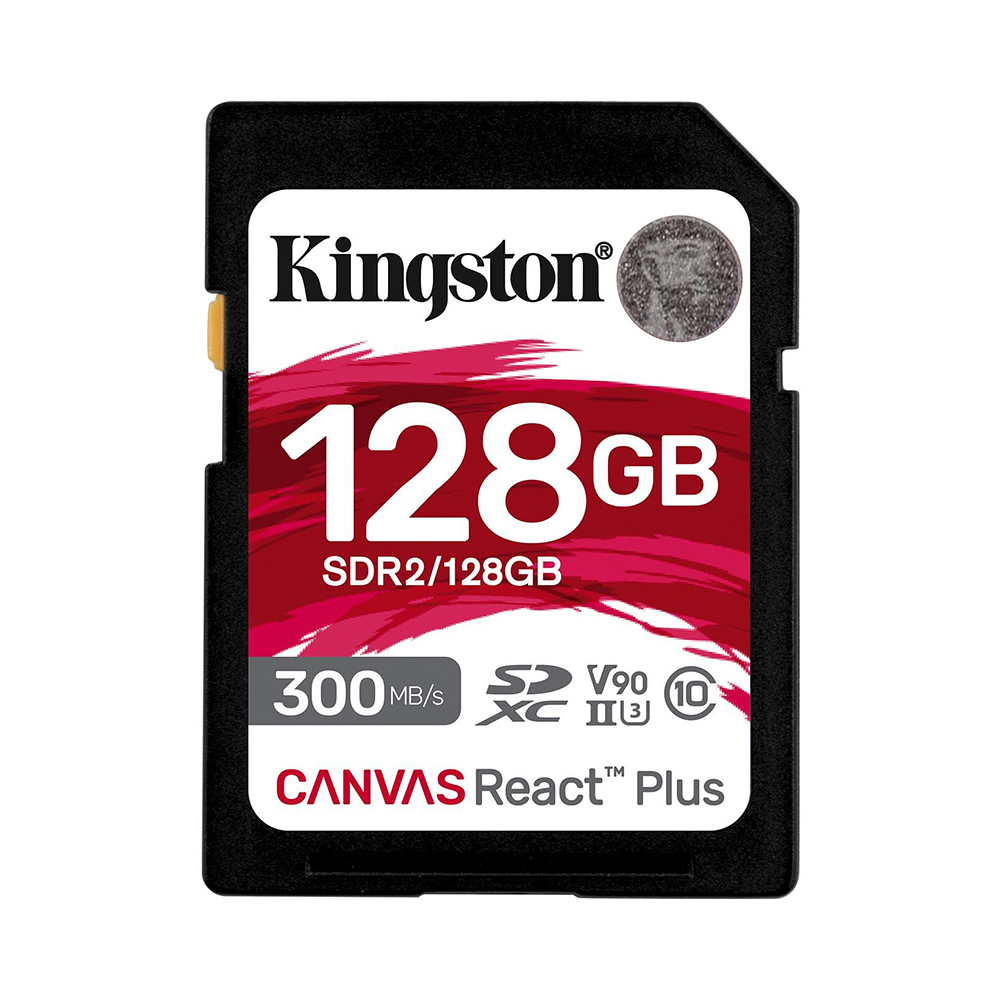 128 GB SD CARD (เอสดีการ์ด) KINGSTON CANVAS REACT PLUS (SDR2/128GB)