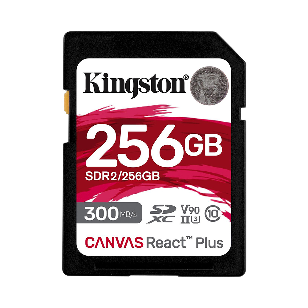 256 GB SD CARD (เอสดีการ์ด) KINGSTON CANVAS REACT PLUS (SDR2/256GB)