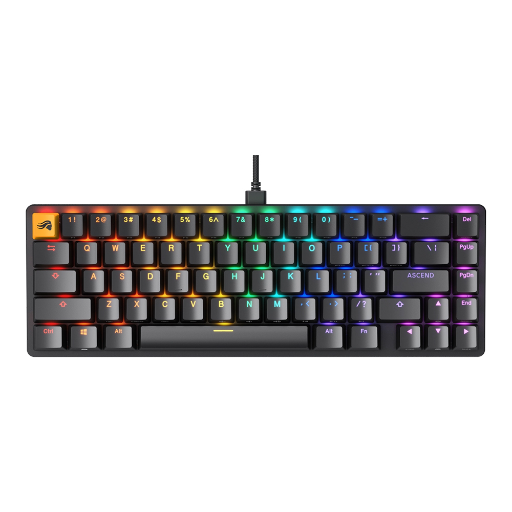KEYBOARD (คีย์บอร์ด) GLORIOUS GMMK 2 COMPACT PRE-BUILT EDITION (BLACK) (GLORIOUS FOX SWITCH - RGB LED - EN)