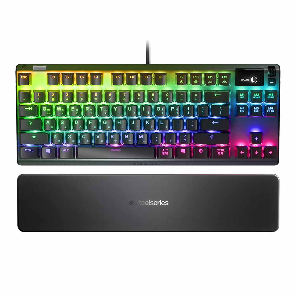 KEYBOARD (คีย์บอร์ด) STEELSERIES APEX 7 TKL (BLACK) (STEELSERIES QX2 RGB RED SWITCH RGB EN)