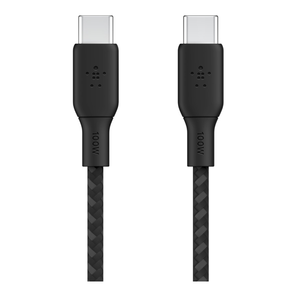 CHARGER CABLE (สายชาร์จ) BELKIN BOOST CHARGE USB- C TO USB- C 100W 2 METER (CAB014BT2MBK)