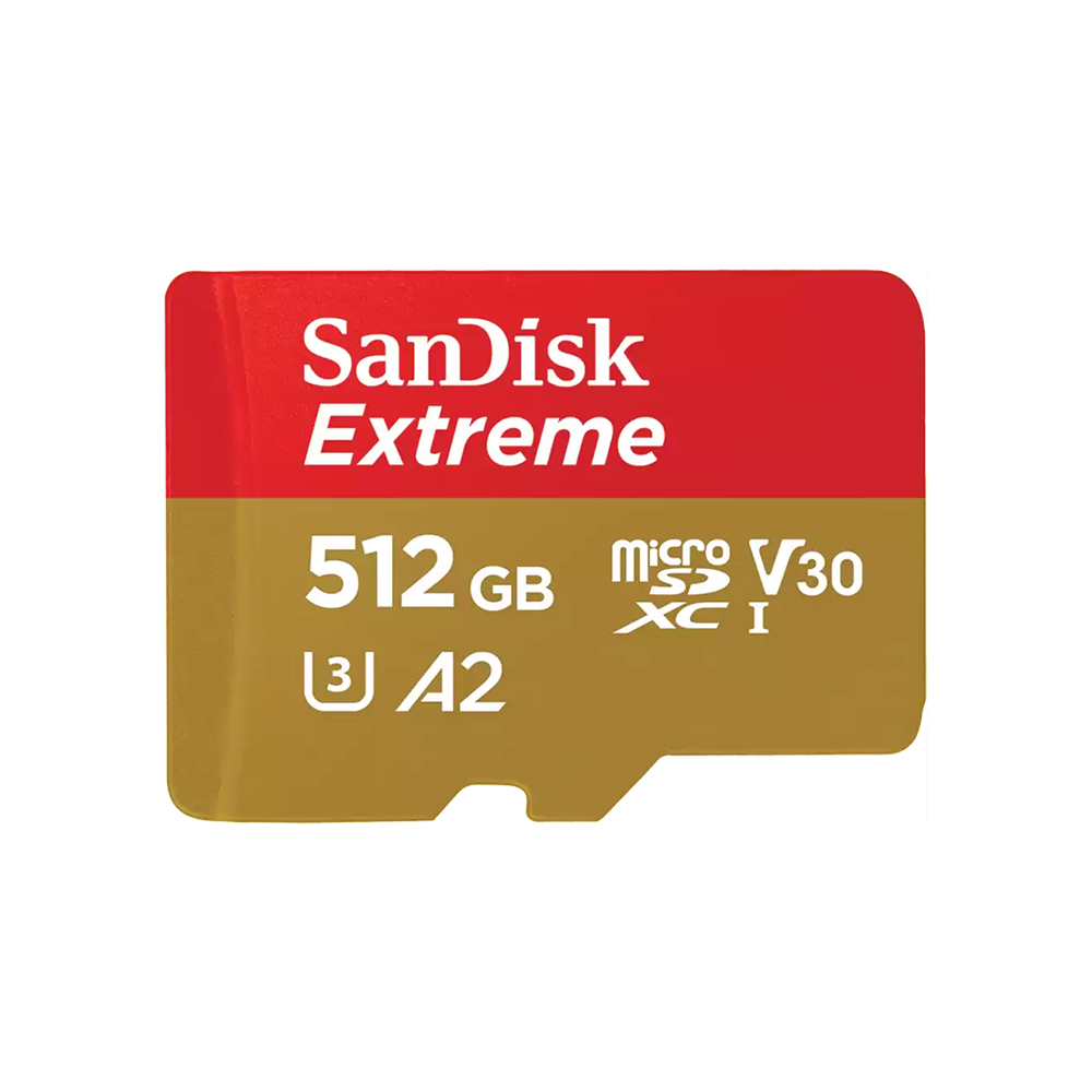 512 GB MICRO SD CARD (ไมโครเอสดีการ์ด) SANDISK EXTREME MICROSDXC CARD (SDSQXAV-512G-GN6MN)