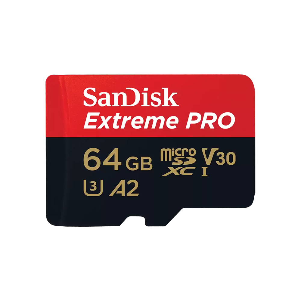64 GB MICRO SD CARD (ไมโครเอสดีการ์ด) SANDISK EXTREME PRO MICROSDXC UHS-I CARD (SDSQXCU-064G-GN6MA)